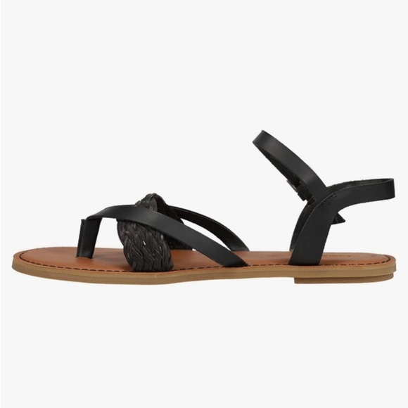 TOMS Black Lexie Strappy Sandals, Size 7.5 - Picture 4 of 12